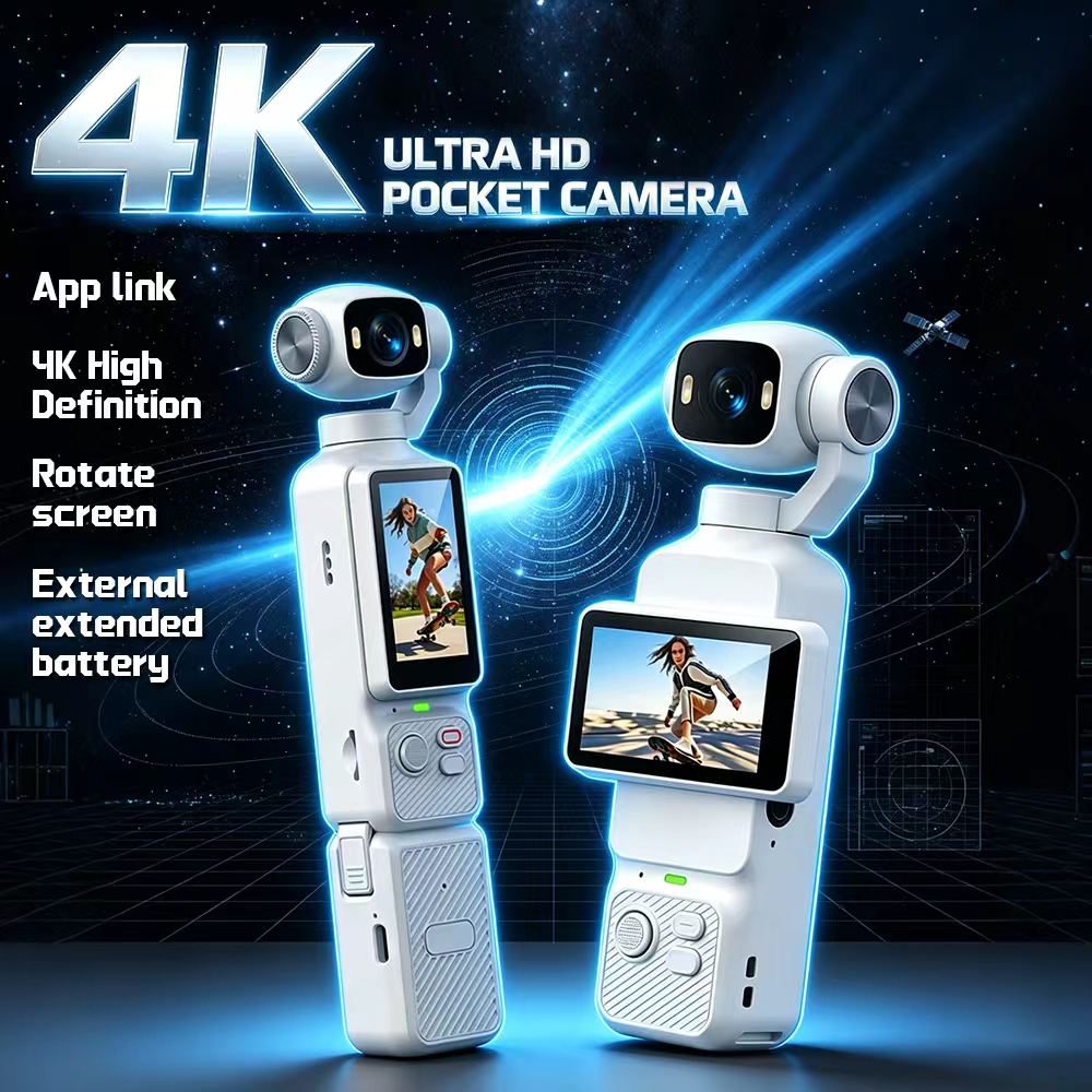 Outdoor Lighting Video - Caméra d'action portable 4K LK-033 avec