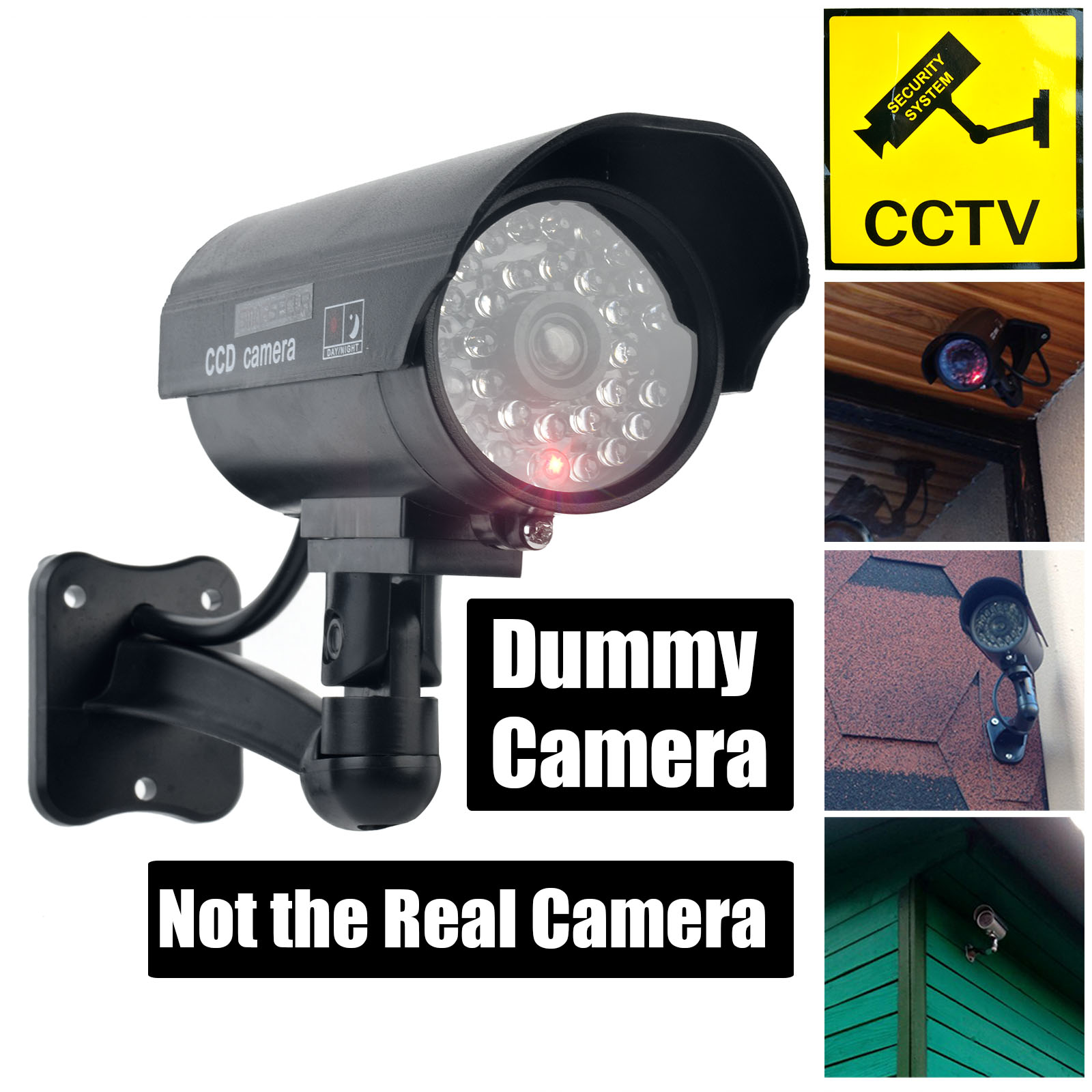 Outdoor Lighting Video - Smarsecur fausse caméra factice étanche sécurité