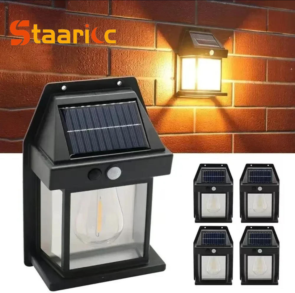 Photocell Outdoor Lighting - Lampe murale solaire extérieure en tungstène