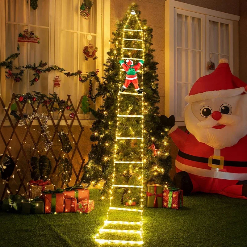 Outdoor Lighting Tree - Guirlande lumineuse LED de Noël, décorative,