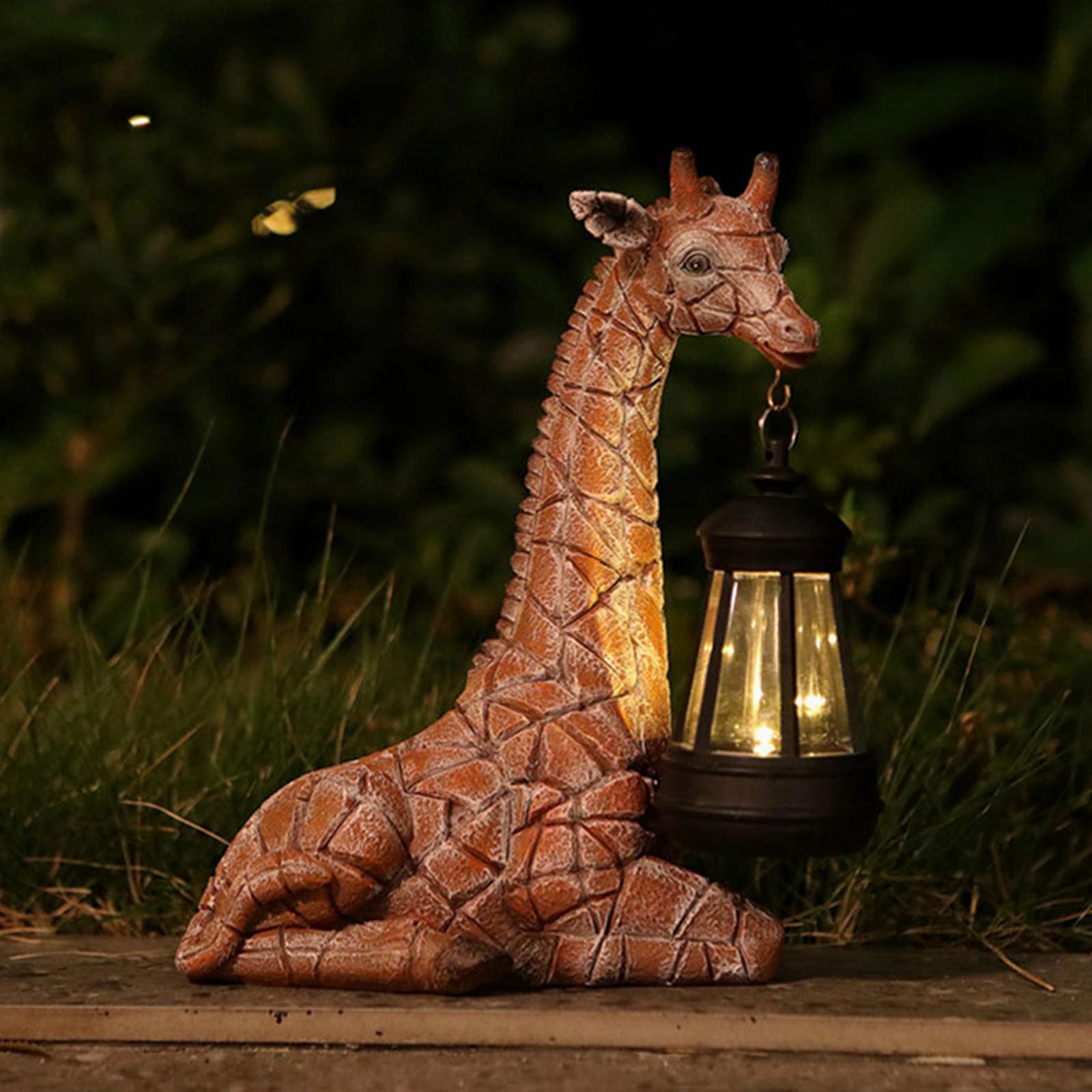 Outdoor Lighting Collections - Statue de girafe de jardin avec