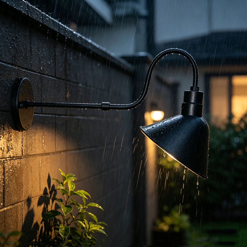 Outdoor Lighting Garage - Applique murale extérieure étanche en métal,