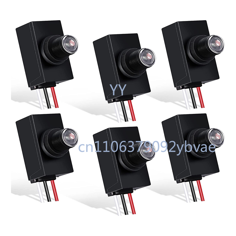 Photocell Outdoor Lighting - 6 packs de capteurs crépusculaires pour