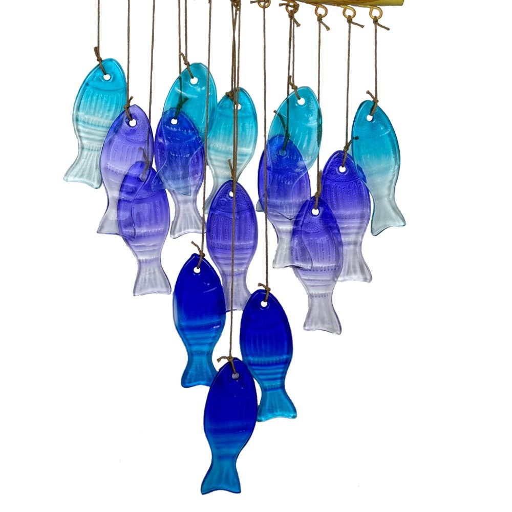 Outdoor Lighting Collections - Carillon éolien artisanal en fer forgé,