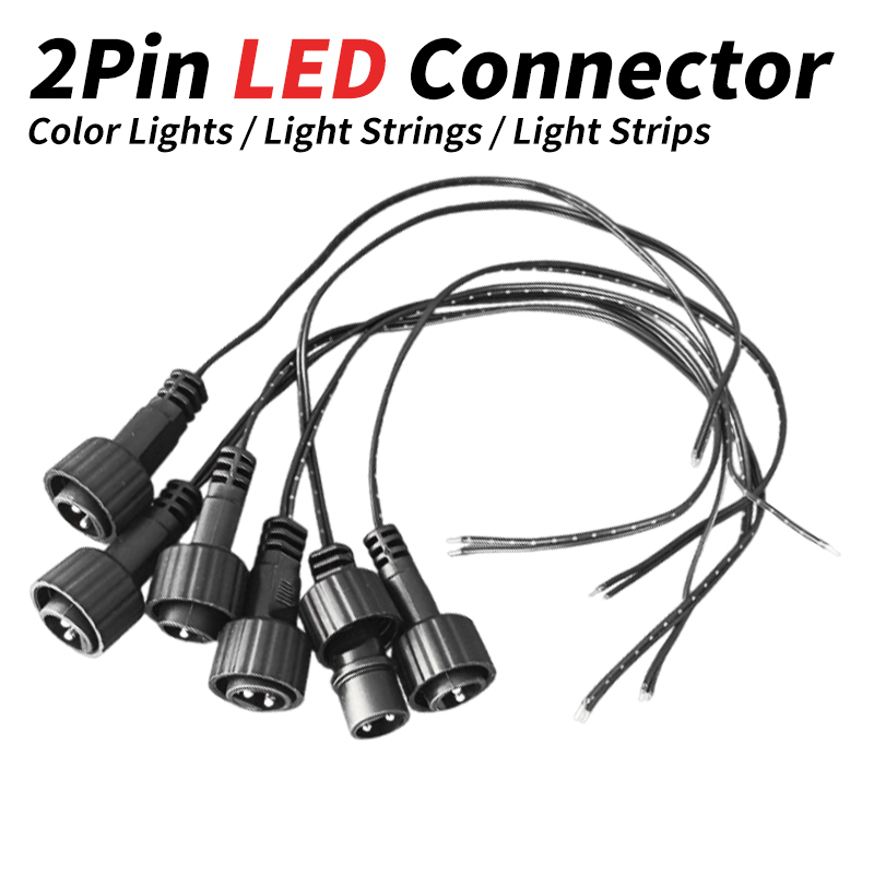 Outdoor Lighting Connectors - Connecteur LED 2 broches avec fil
