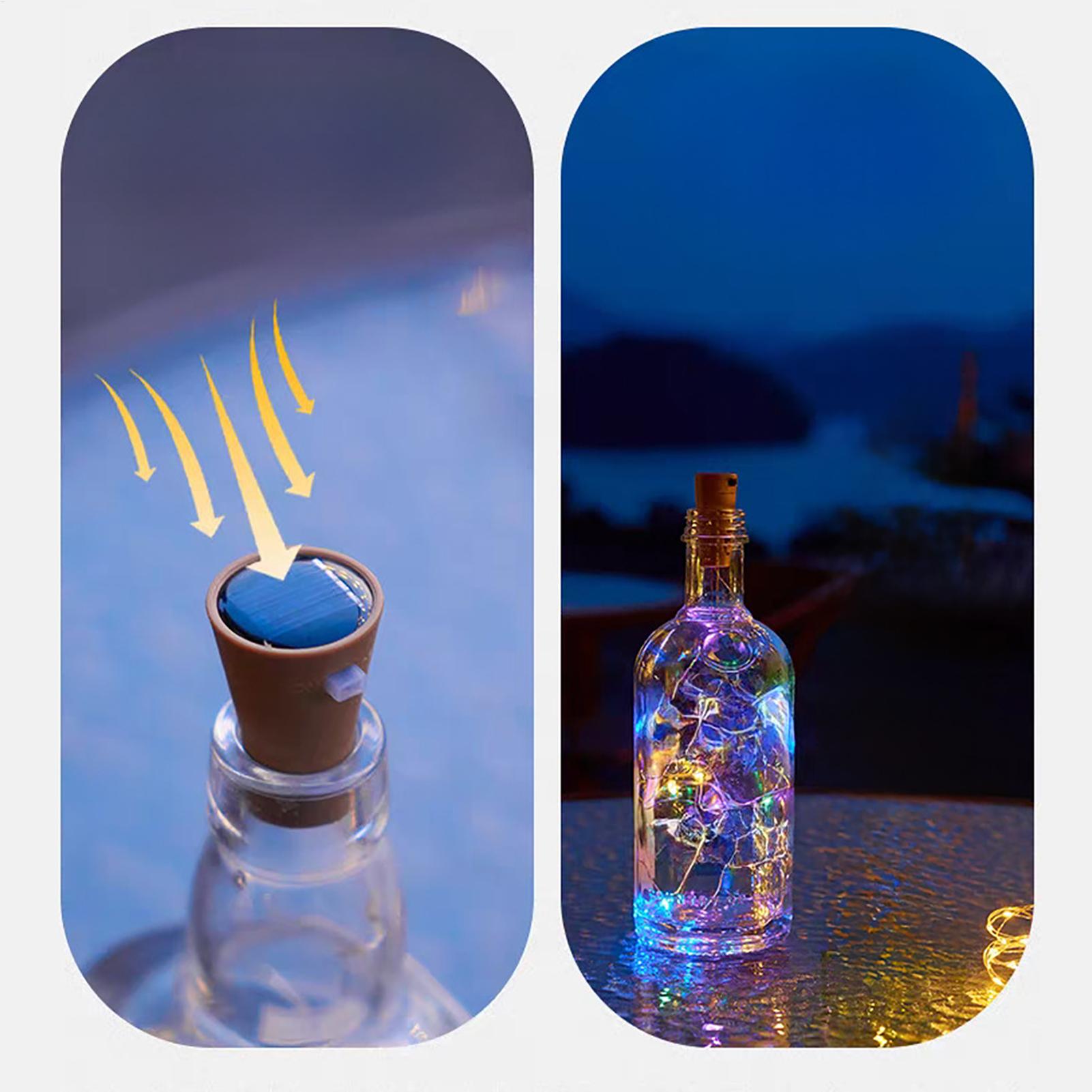 Solar Path Light - Lampes solaires pour bouteilles de vin,