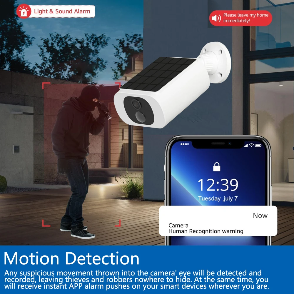 Caméra solaire sans fil 5MP Tu - Outdoor Lighting Video avis et prix