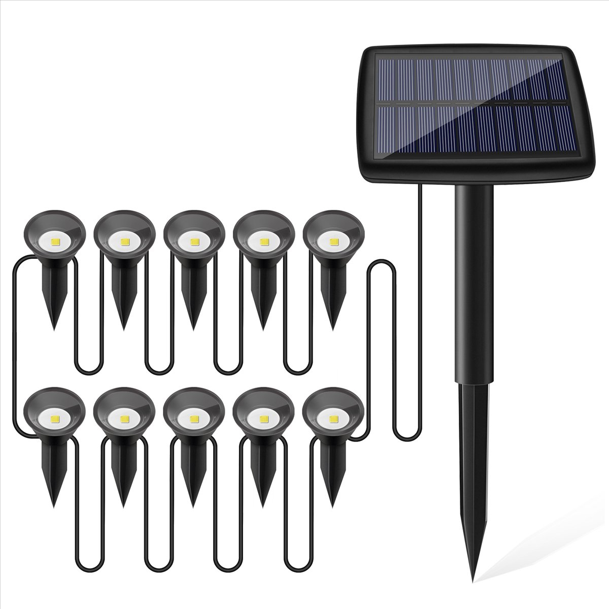 Lampes solaires Y17A 10 en 1 p - Solar Path Light avis et prix