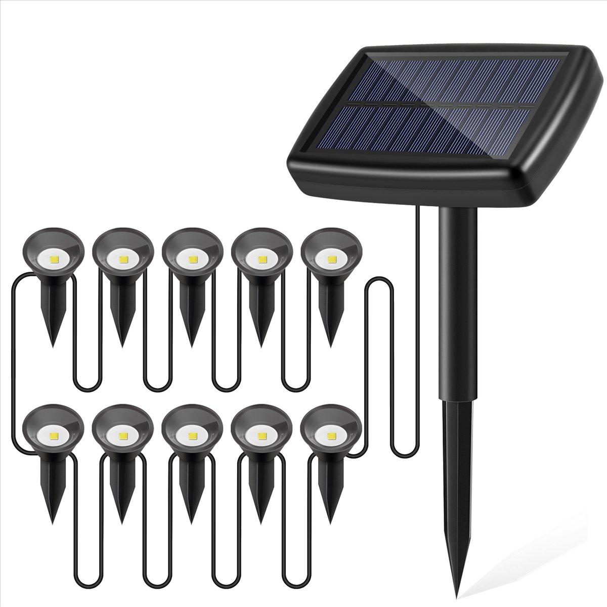 Lampes solaires Y17A 10 en 1 p - Solar Path Light avis et prix