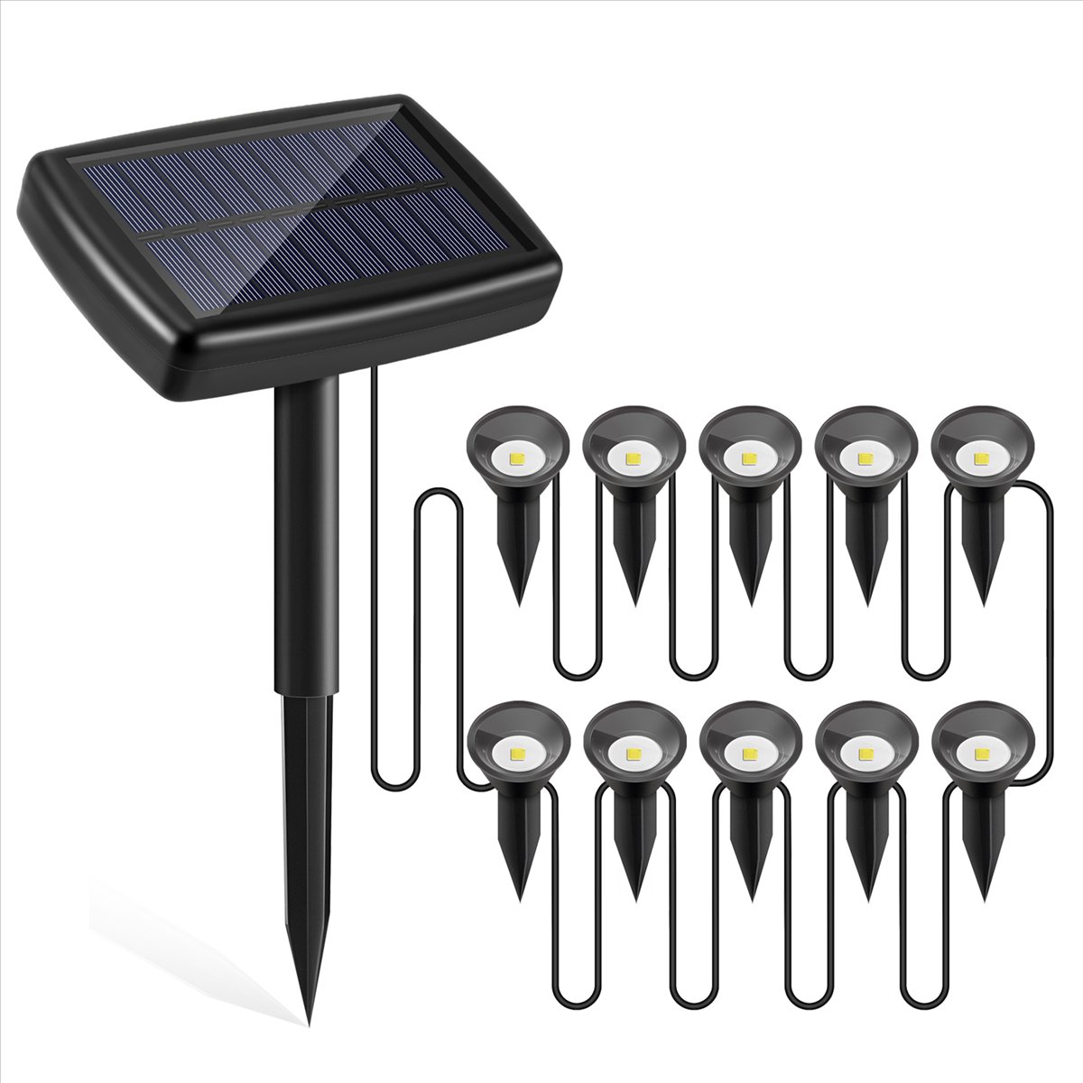 Lampes solaires Y17A 10 en 1 p - Solar Path Light avis et prix