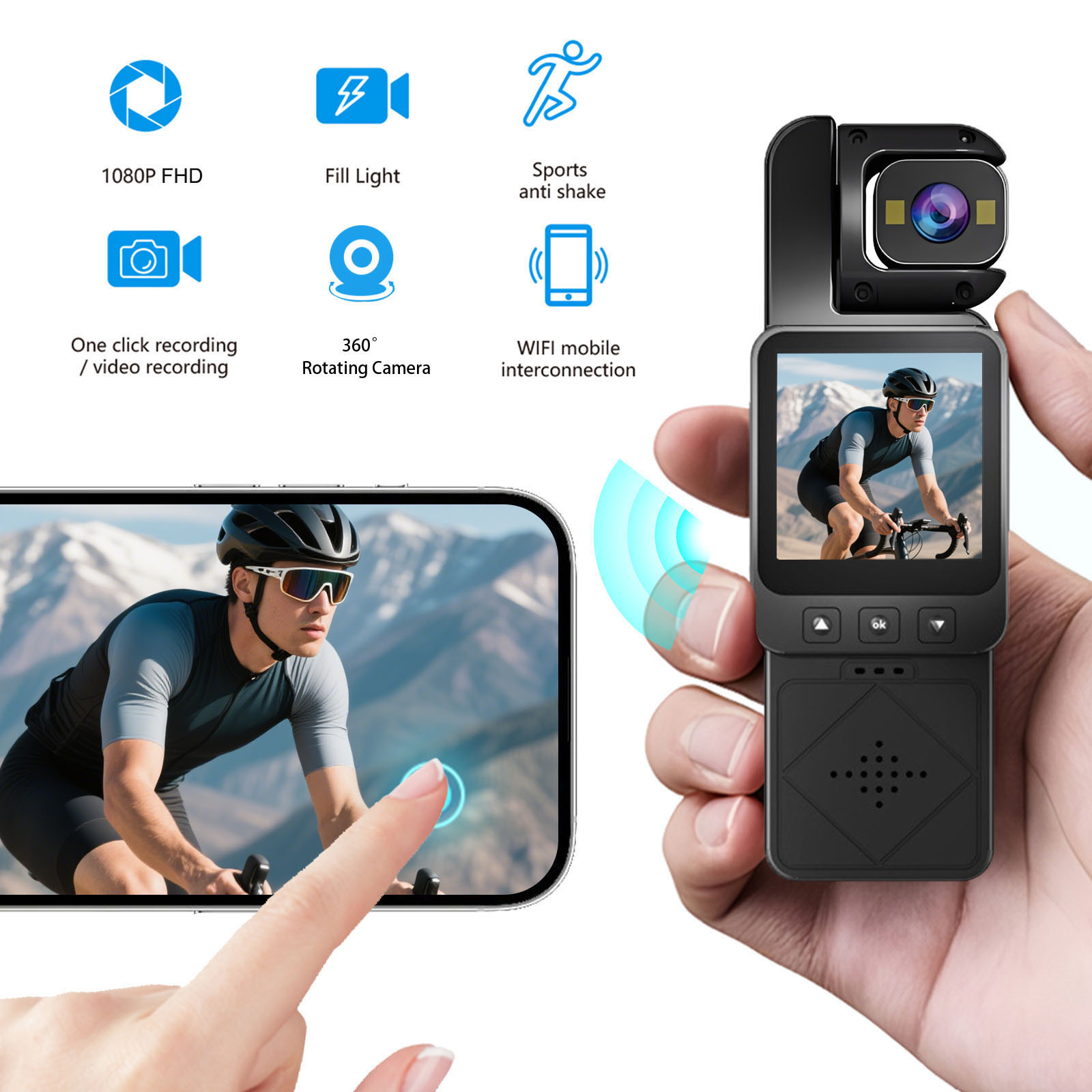 Caméra d'action portable DV02  - Outdoor Lighting Video avis et prix