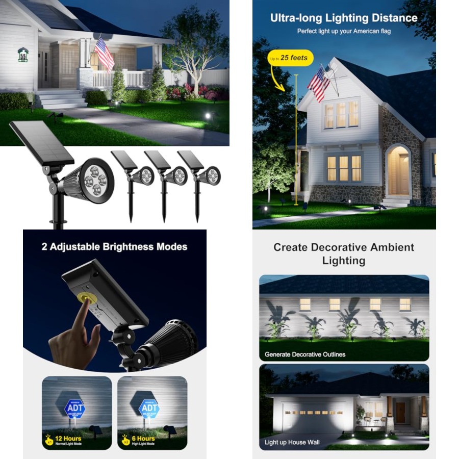 Projecteurs solaires extérieur - Outdoor Lighting Tree avis et prix