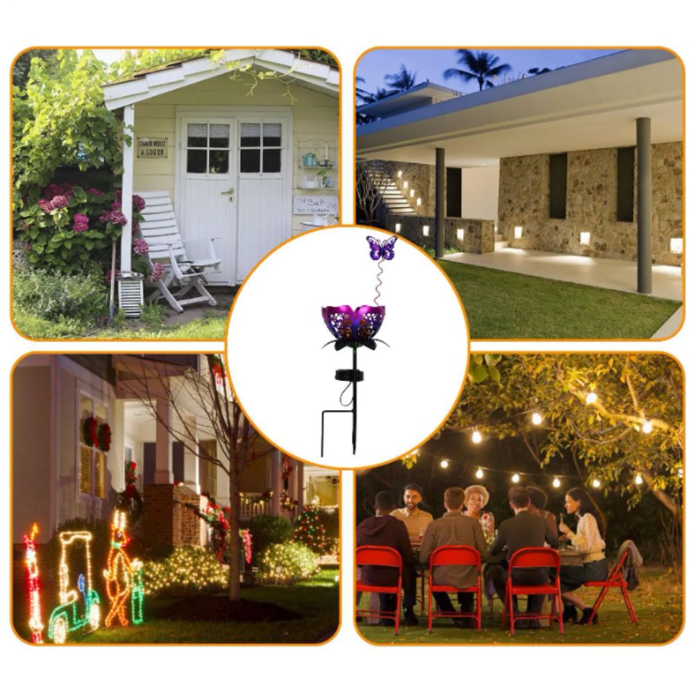 Lampe solaire en forme de lotu - Outdoor Lighting Ground Fixtures avis et prix