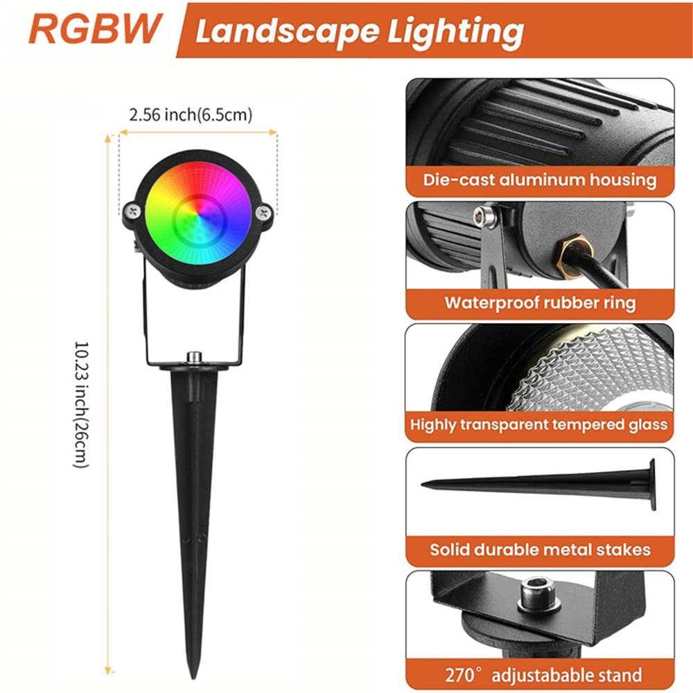 Éclairage paysager RGBW 10W av - Outdoor Lighting Tree avis et prix
