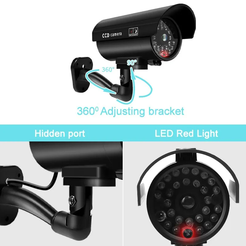 1 caméra de sécurité factice é - Outdoor Lighting Video avis et prix