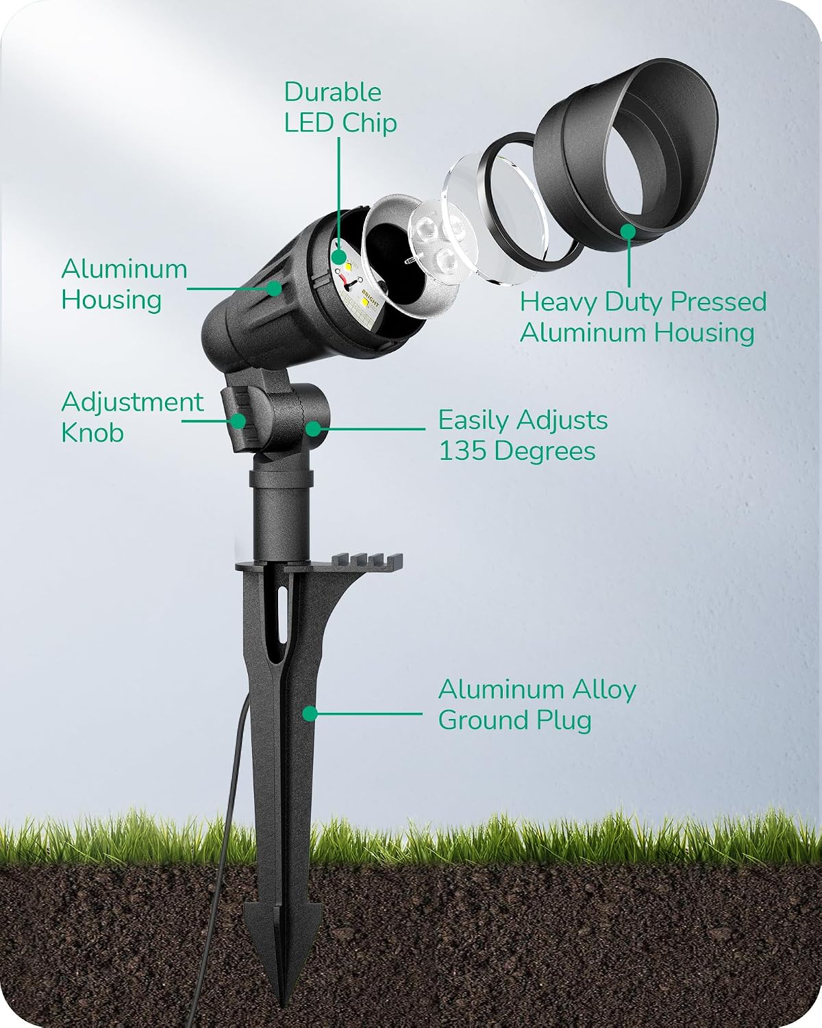 Projecteur basse tension en al - Outdoor Lighting Tree avis et prix