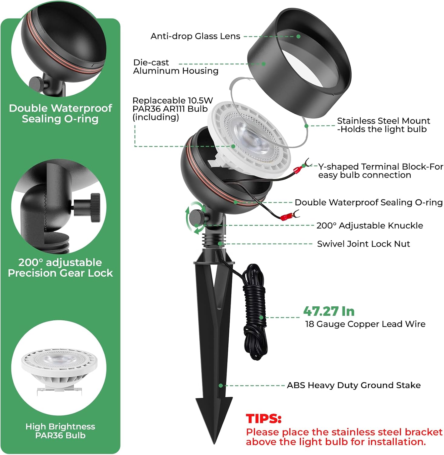 Projecteur LED paysager basse  - Outdoor Lighting Tree avis et prix